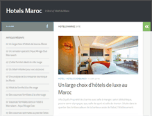 Tablet Screenshot of guide-hotel-maroc.com